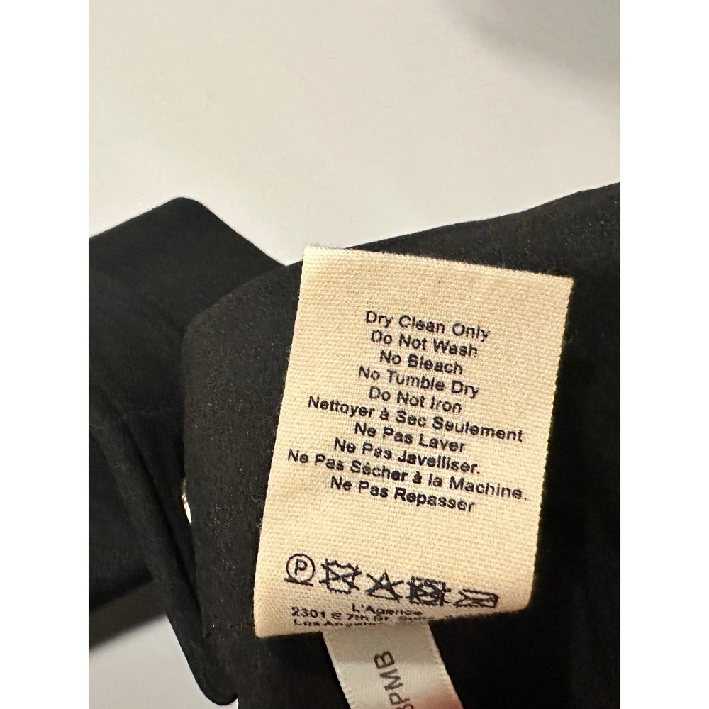 L'Agence Marianna Long Blazer Coat in Black Size 6 - Picture 16 of 16